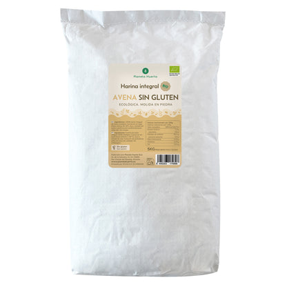 Glutenfreie Vollkorn-Haferflocken Eco Planeta Huerto 5 Kg