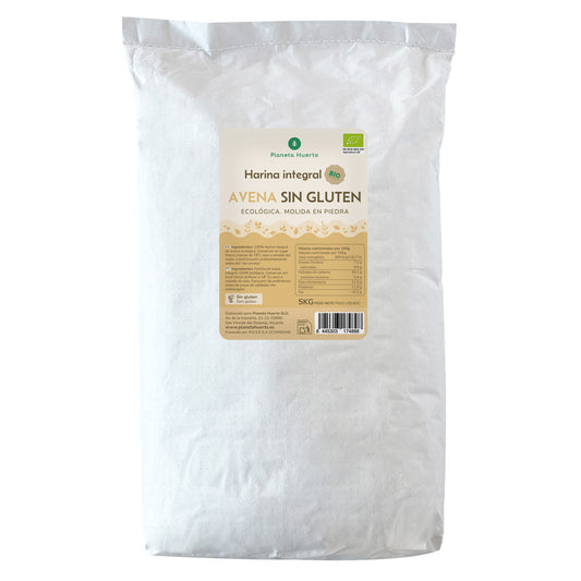 Glutenfreie Vollkorn-Haferflocken Eco Planeta Huerto 5 Kg