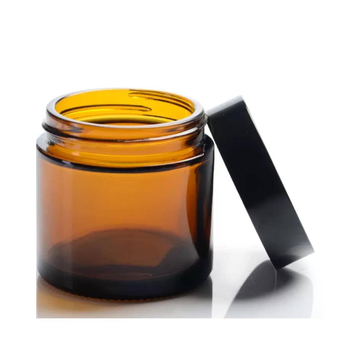 Szklany słoik w kolorze bursztynowym, Camassia, 30 ml