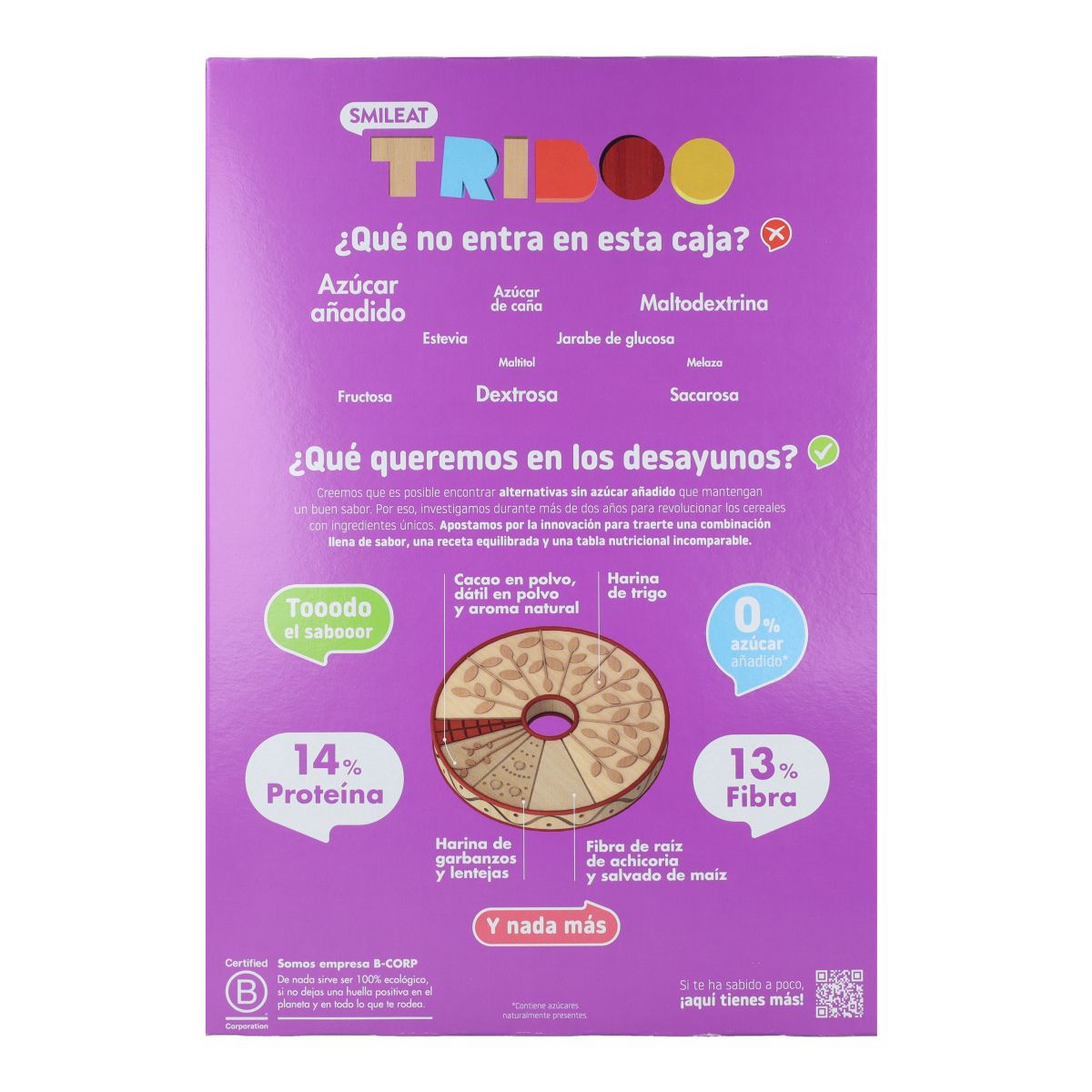 Céréales pour petit-déjeuner au chocolat BIO 300 g, Triboo