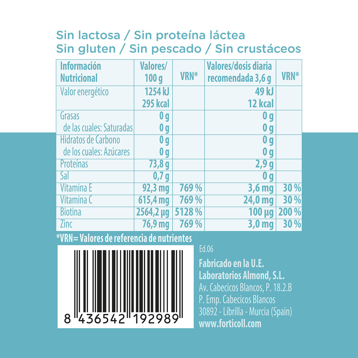 Forticoll BioActive Collagen for Skin and Hair 120 tablets