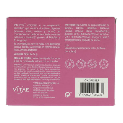 IntestVita Enzymes 15 cápsulas