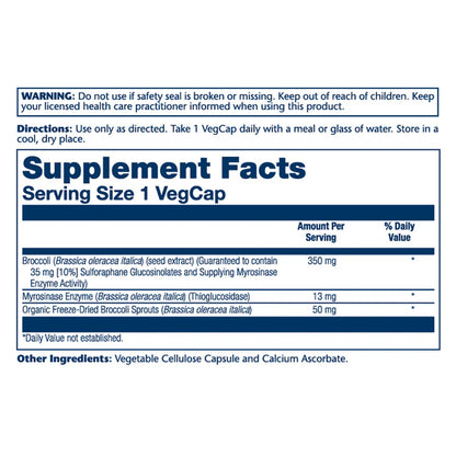 Activated Broccoli Seed Extract 350 mg 30 capsules