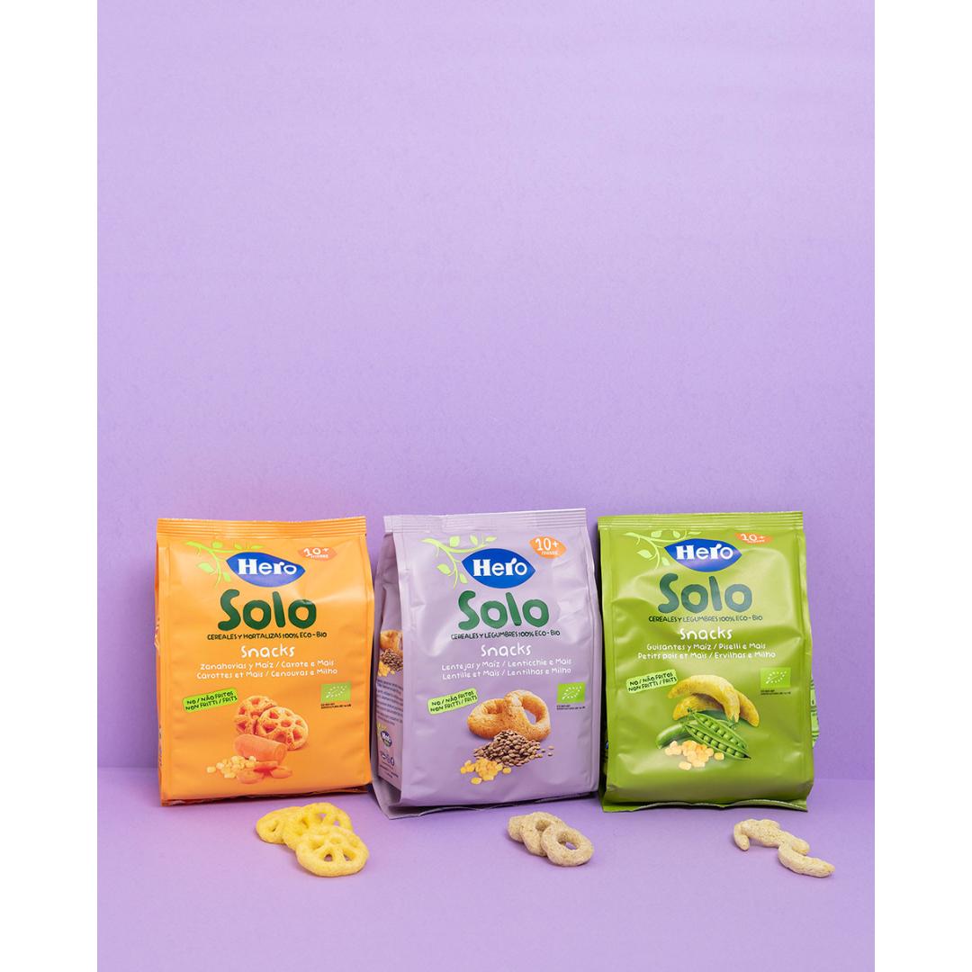 Pack 7x Snacks de Zanahorias y Maíz Eco 40 g-Hero Solo