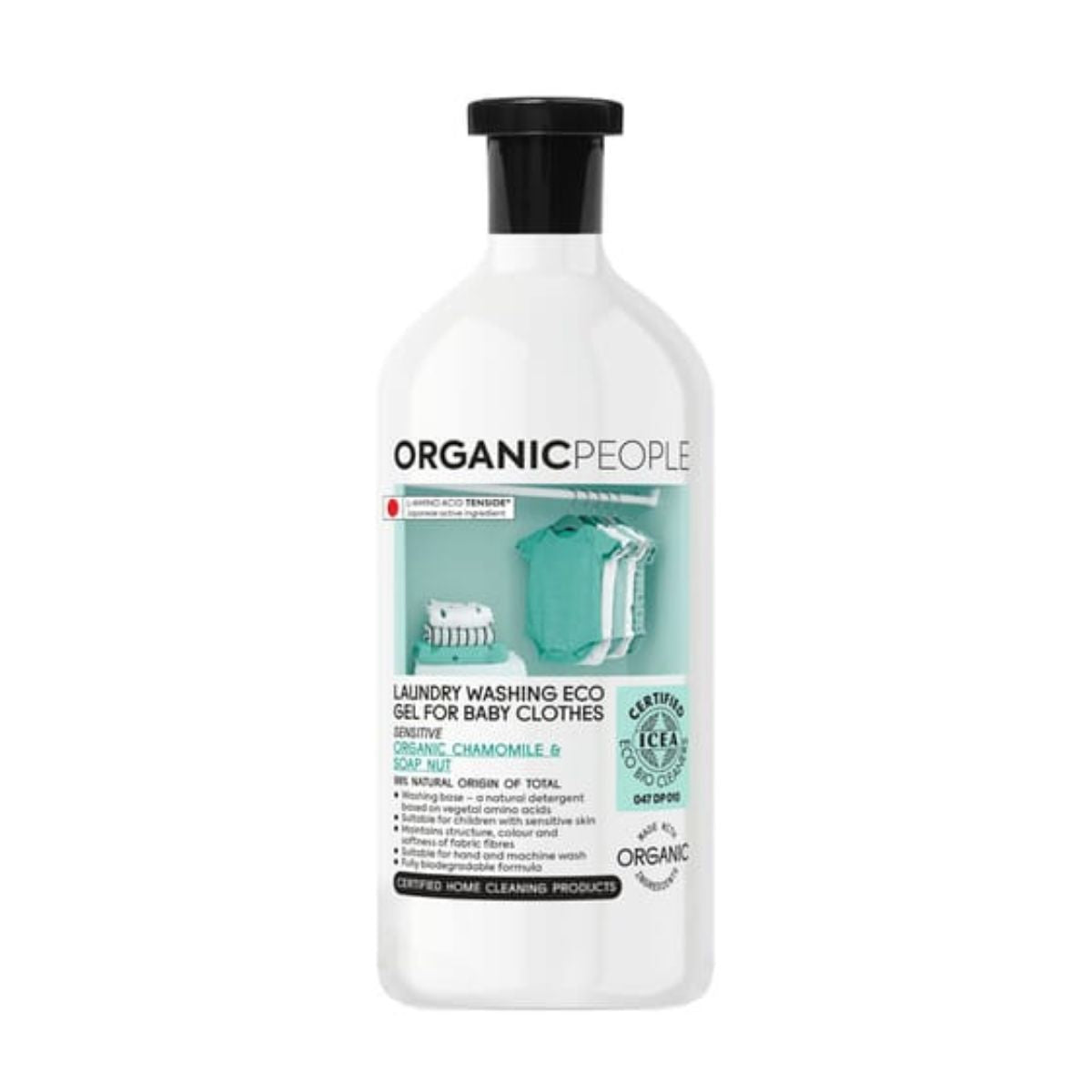 Płyn do prania ECO z organicznym rumiankiem i orzechem piorącym, Organic People, 1000 ml