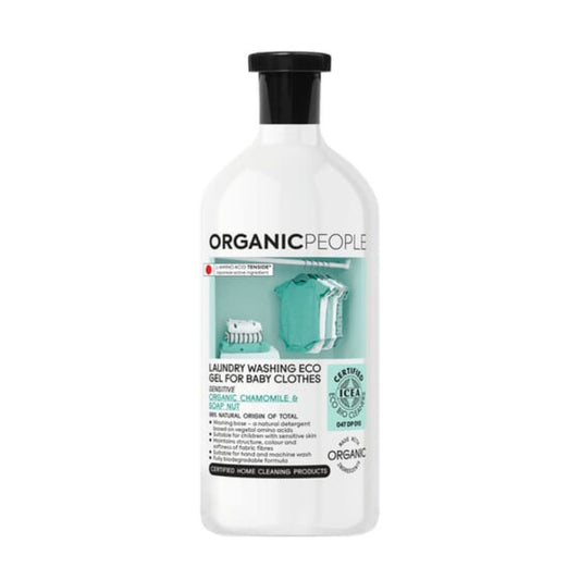 Lessive liquide ECO à la camomille biologique et à la noix de lavage, Organic People, 1000 ml