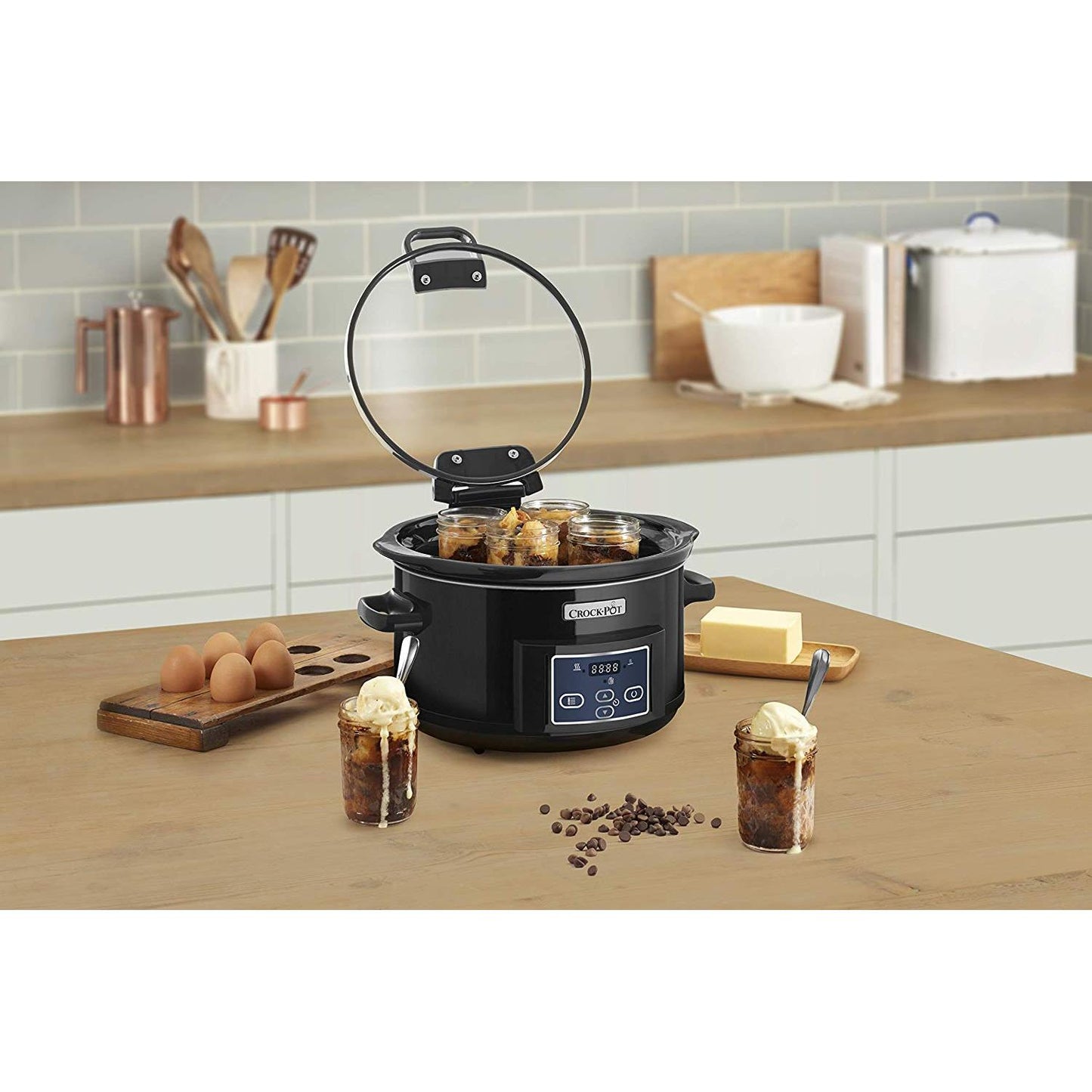 Crockpot Slow Cooker 4,7 l CSC052X mit Klappdeckel (generalüberholt)