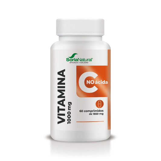 Vitamin C utan syra, långsam frisättning, Soria Natural, 60 tabletter