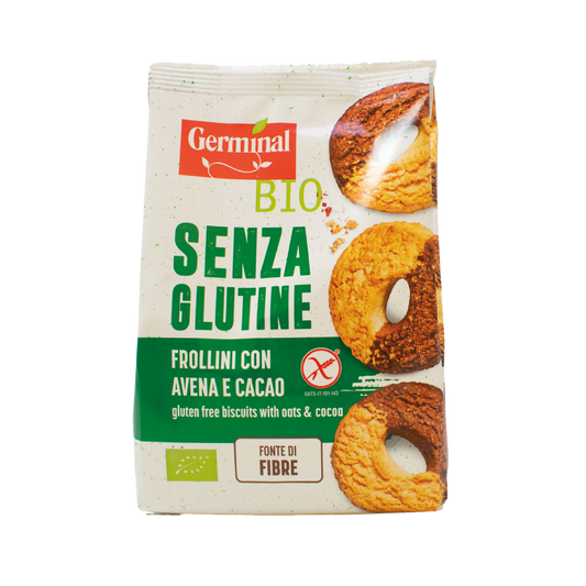 Biscotti d'avena senza glutine con cacao Germinal Bio 250 g