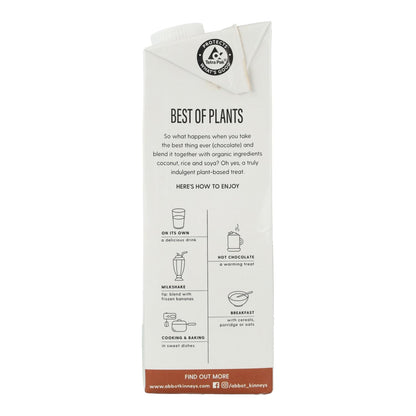 Boisson végétale Best Of Plants chocolat (noix de coco, soja et riz) Bio Abbot Kinney 1