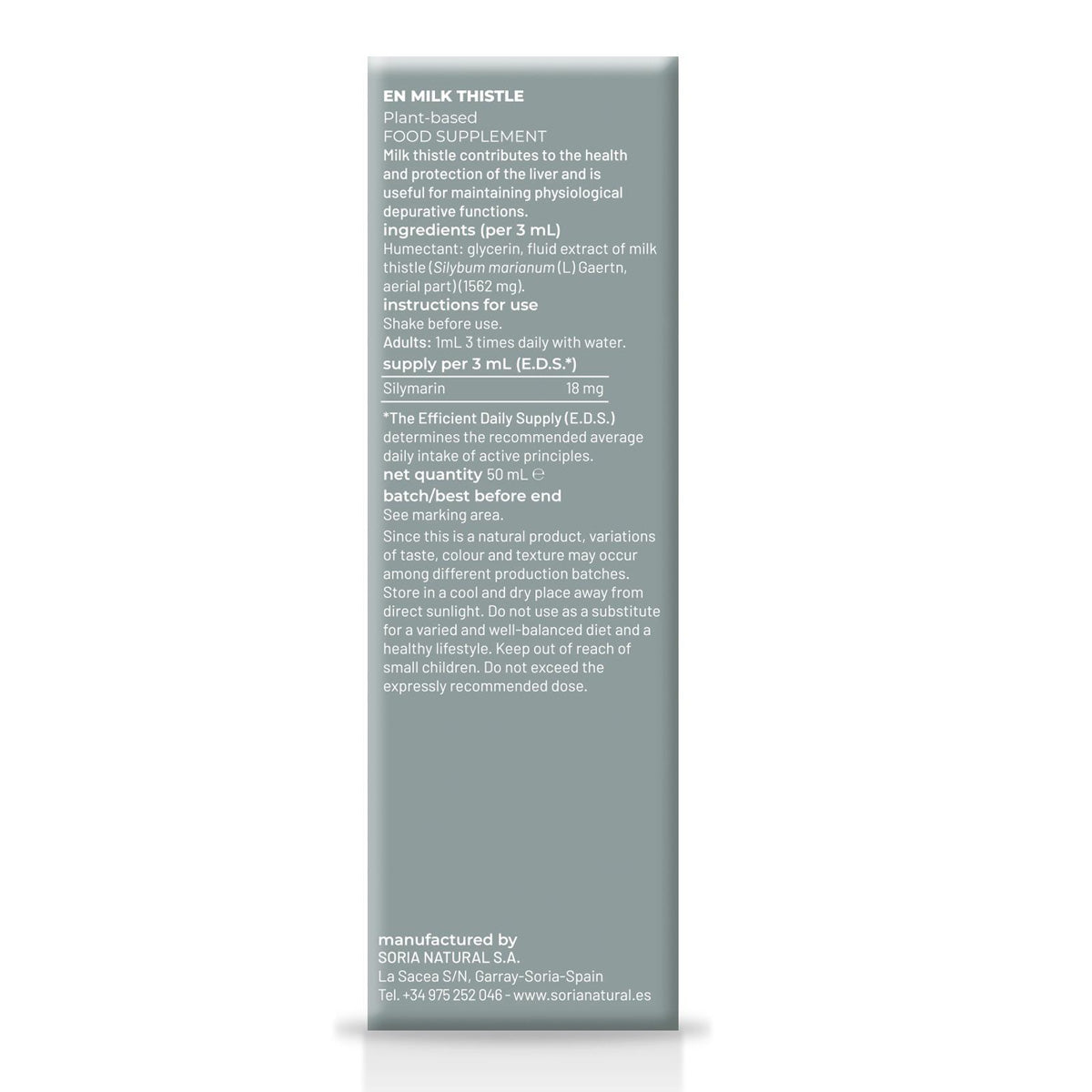 2er-Pack Mariendistelextrakt Soria Natural, 50 ml