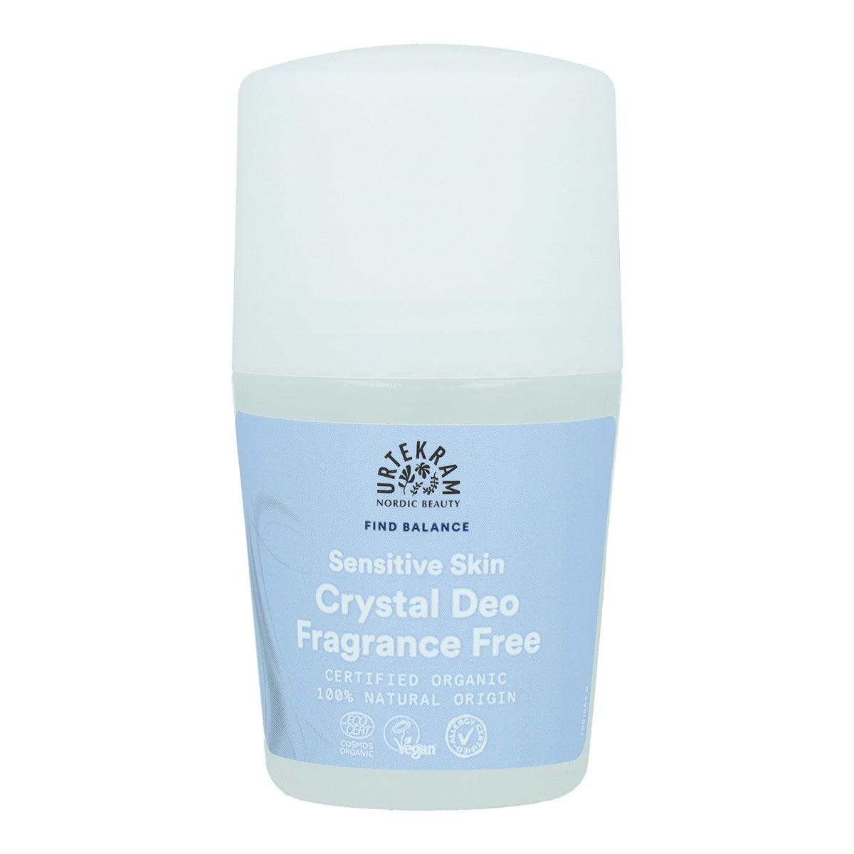 Urtekram Fragrance-Free Roll-On Deodorant 50 ml