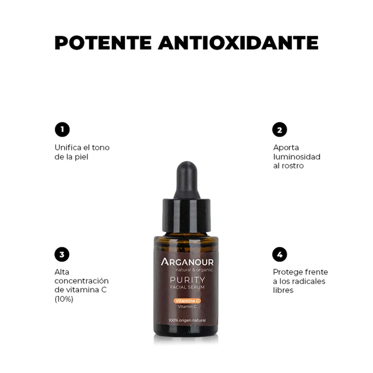 Gesichtsserum Purity Vitamin C, Arganour, 30 ml