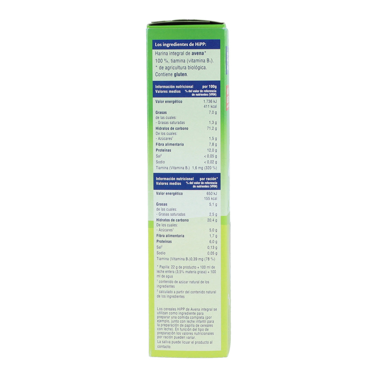 100% Organic Oatmeal Cereal Porridge 200 g