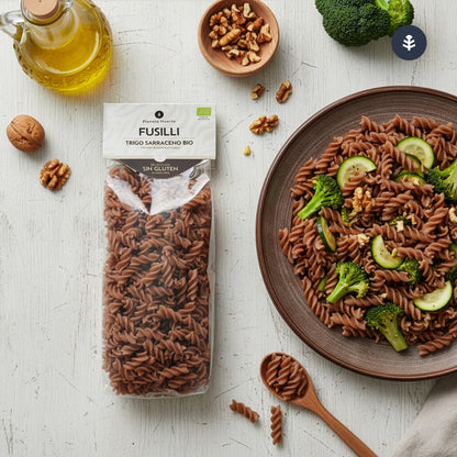 Glutenfria ekologiska spiraler av bovete Planeta Huerto 500 g