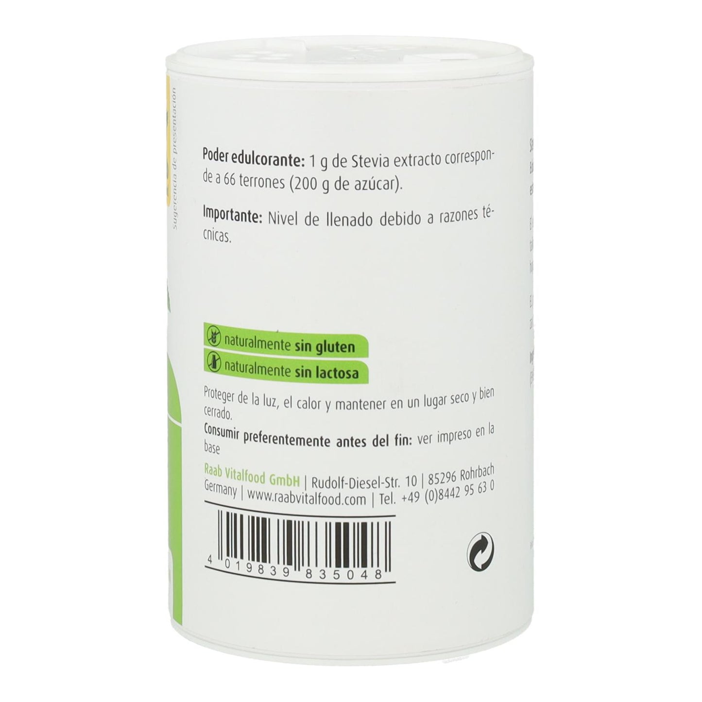 Stevia Premium Pulver Raab, 50 g