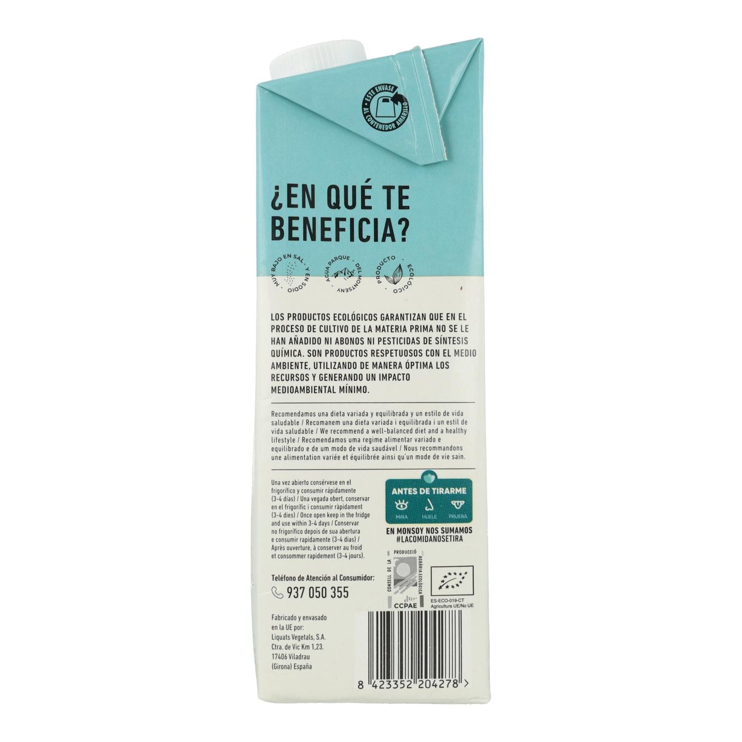 Boisson aux amandes BIO Monsoy 1 L