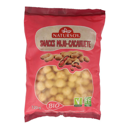 Hirse-Erdnuss-Snacks, 120 g. Natursoy