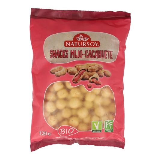 Hirse-Erdnuss-Snacks, 120 g. Natursoy