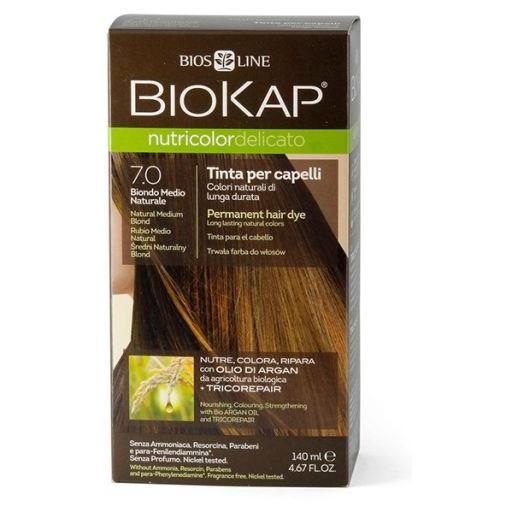 Tinta biondo medio naturale Delicato Dye 7.00 Biokap 140 ml