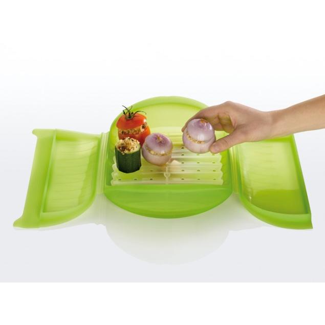 Etui parowe z tacą dla 3-4 osób Lékué