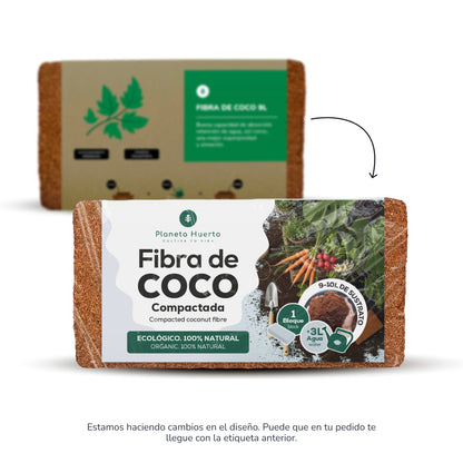 Substraat Coco Fibre Planeta Huerto 9 liter
