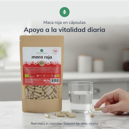 Maca Rouge Organique Maca Rouge Organique Planeta Huerto 150 gélules