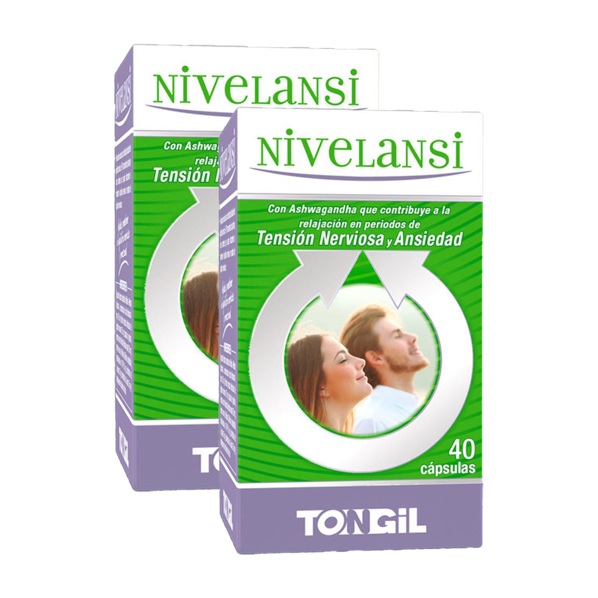 Packung mit 2 x Nivelansi Tongil 40 Kapseln