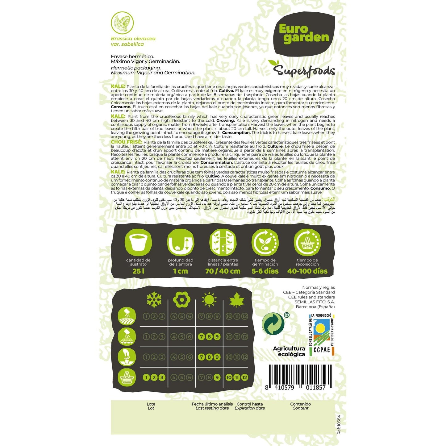 Westlande Herfst Organic Kale Seeds Vitalfoods