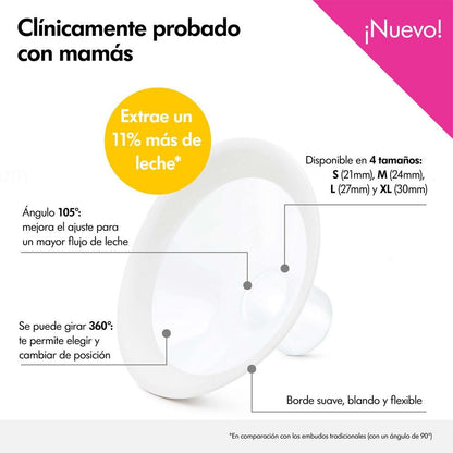 Embudo de extracción Personalfit  Meleda 30 mm talla XL