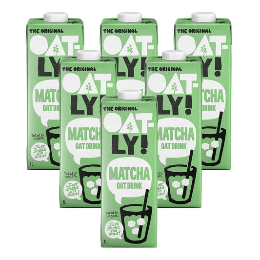 6-pack Oatly havre- och matchate-dryck 1 l