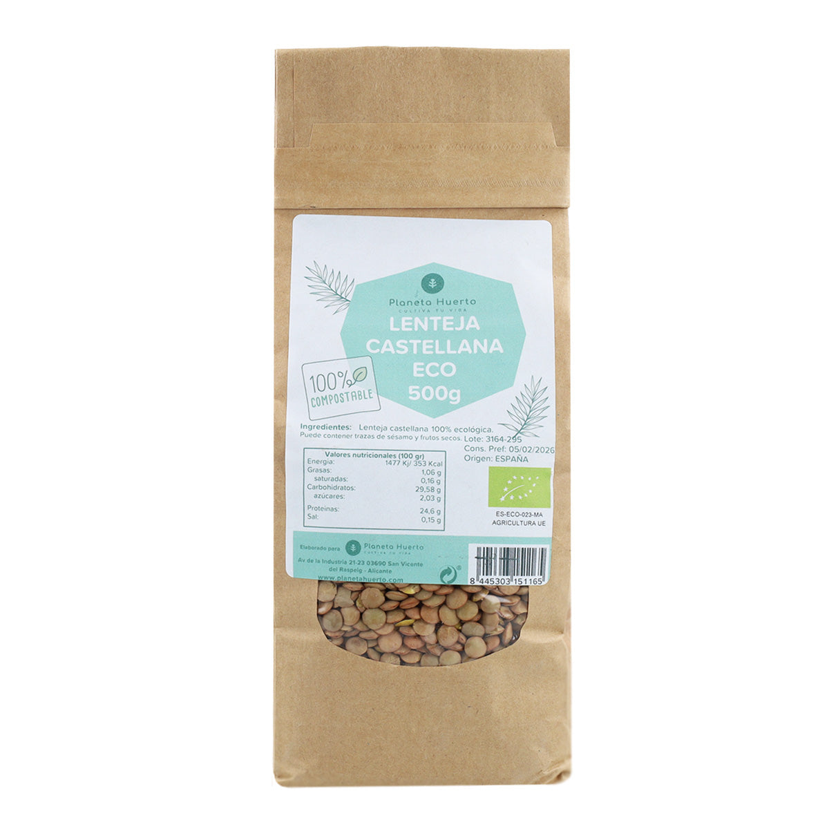 Kastilische Linsen ECO Planeta Huerto