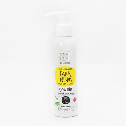 Crema solare per bambini SPF 50 Amazonia Amapola 125 ml