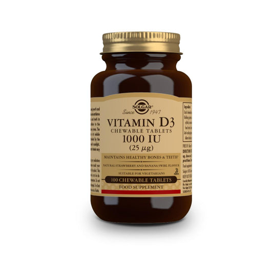 Vitamin D3 1000 IE, 100 tuggtabletter à 25 μg