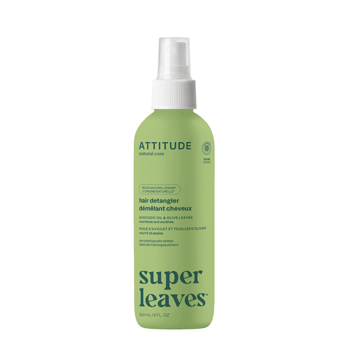 Hårbalsam Super leaves Närande och lugnande Olivblad Attitude 240 ml