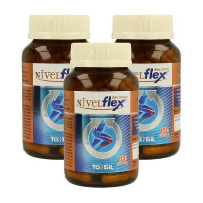 Confezione da 3 Nivelflex Tongil 782 mg, 100 capsule
