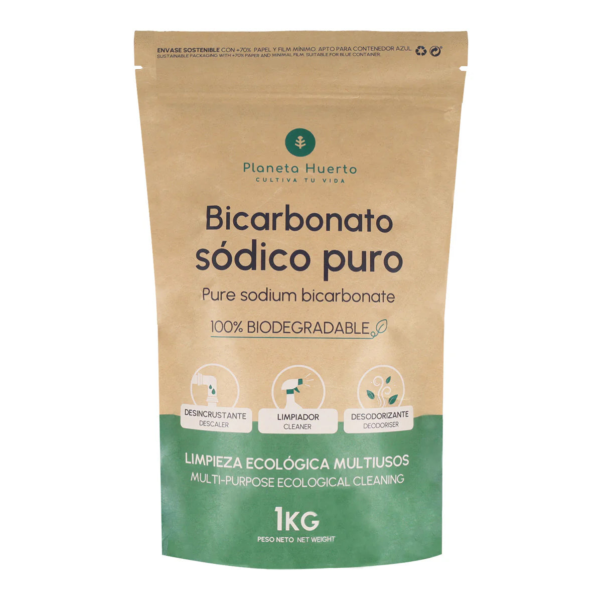 Förpackningar för hushållsrengöring (1 kg-format) Zero Waste Planeta Huerto