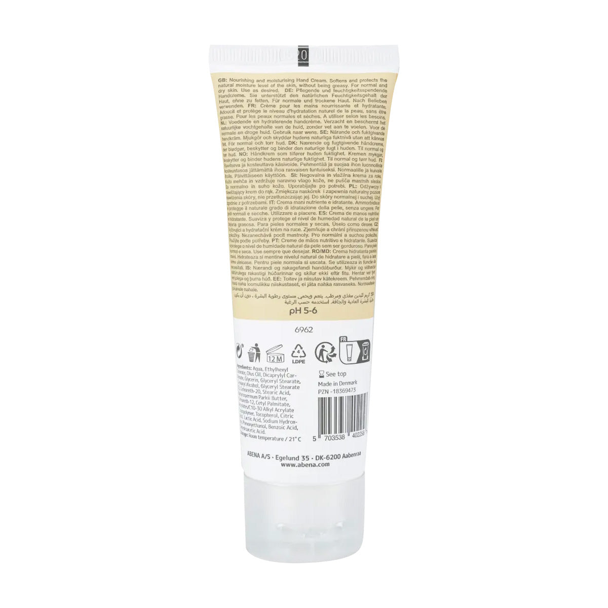 Abena unscented hand cream with 21% lipids 75 ml