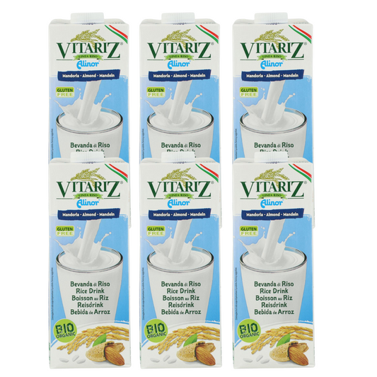 Pack 6x Boisson au riz et aux amandes Vitariz 1 L