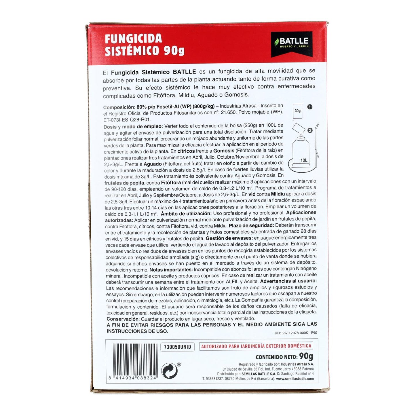 Fungicida sistemico 3 x 30 g Batlle