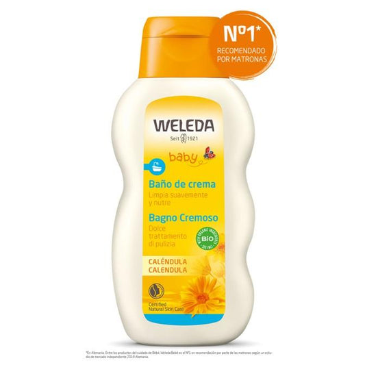 Crème de bain pour bébé au calendula Weleda 200 ml
