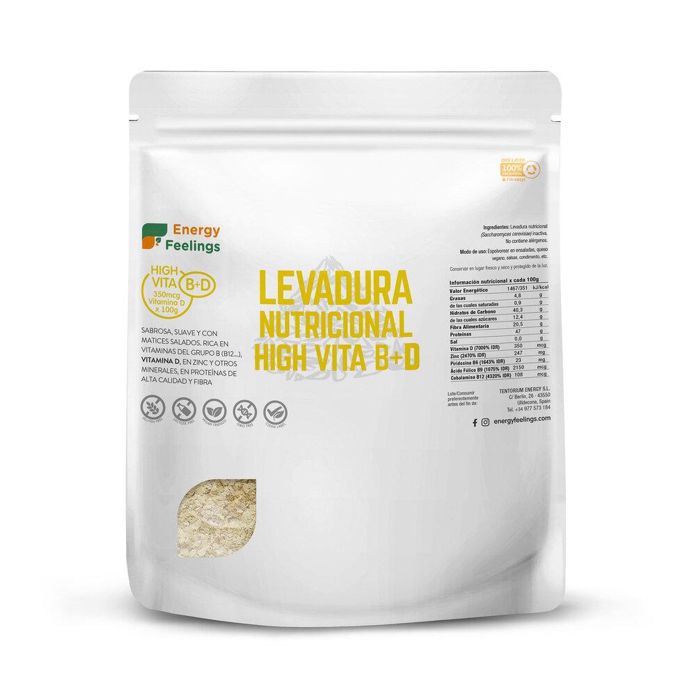 2er-Pack Nährhefe mit hohem Vitamin-D-Gehalt Energy Feelings 1 kg
