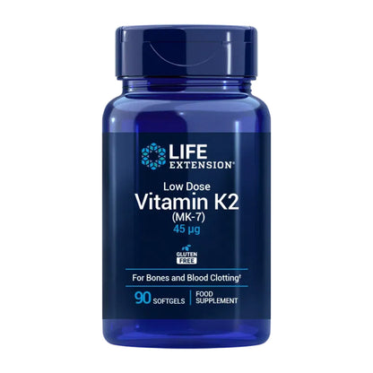 Low-Dose vitamine K2 (MK-7) 45 mcg, Life Extension 90 capsules