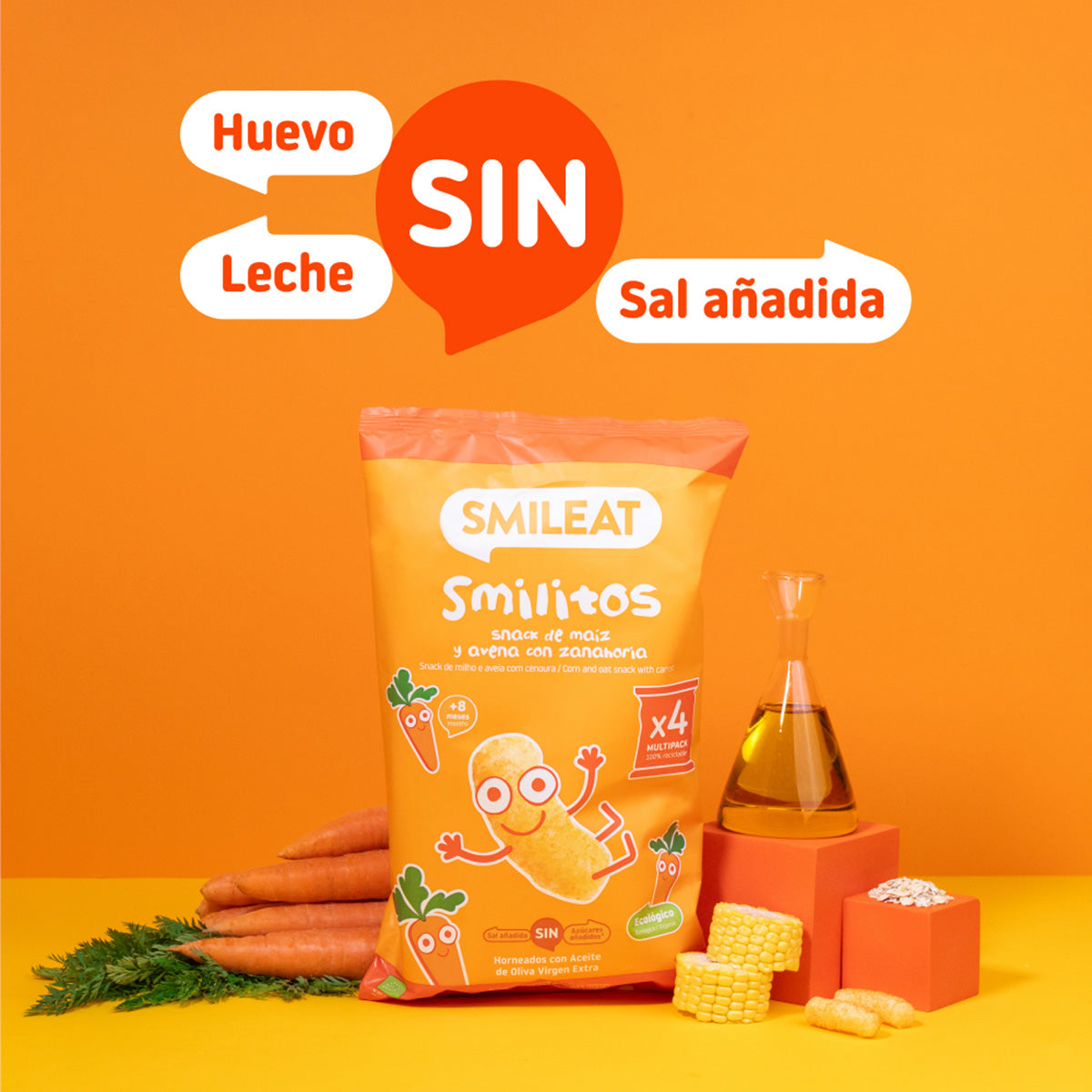 Confezione mista di Smilitos BIO Smileat 4 sacchetti