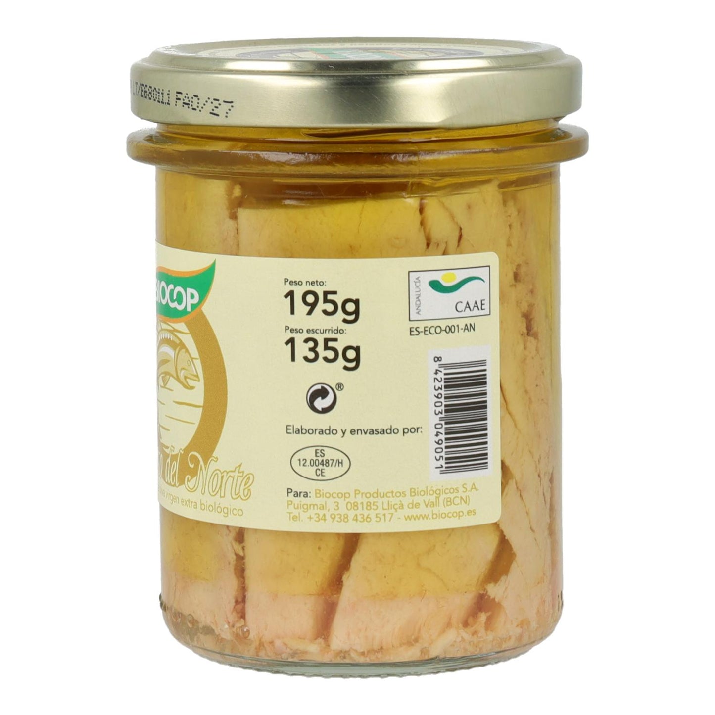 Biologische Bonito del Norte-filets in blik Biocop 175 g