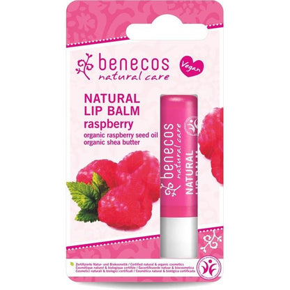 Veganistische lippenbalsem Framboos Benecos 4,7 g