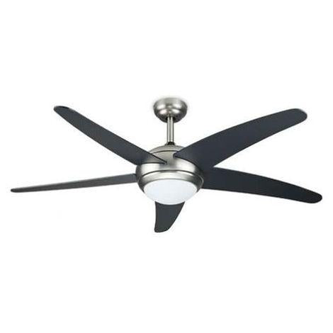 GSC Deckenventilator mit Fernbedienung und Licht schwarz 132 cm