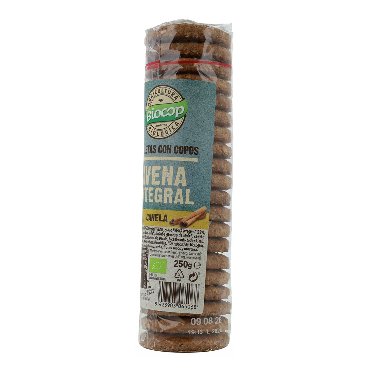 Biscuits aux flocons d'avoine complète et à la cannelle Biocop 250 g