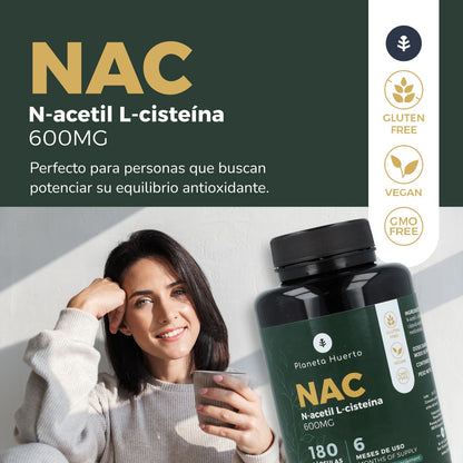 NAC 600 mg Planeta Huerto 180 Kapseln