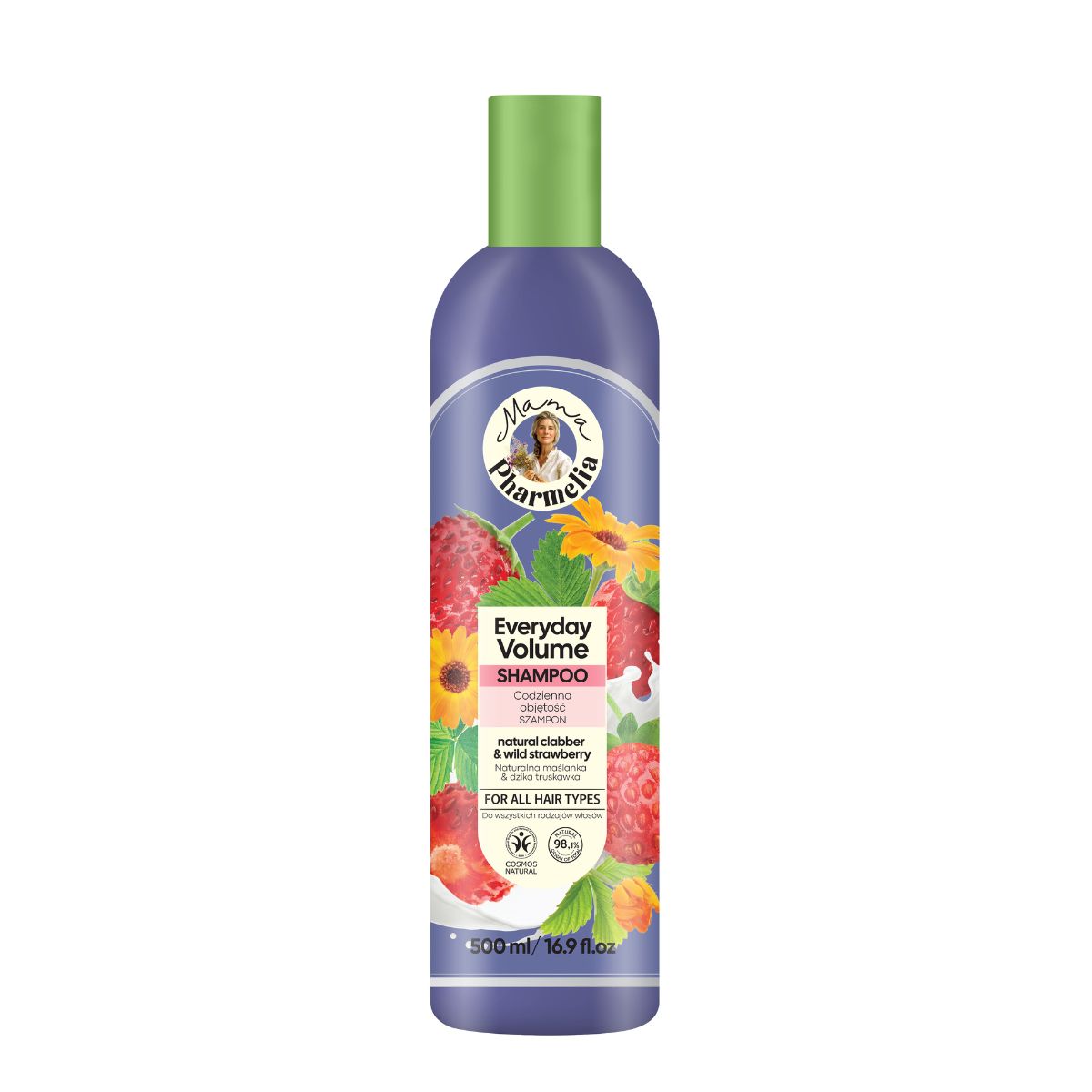 Shampoo mit Quarkmilch und Walderdbeeren, Mama Pharmelia, 500 ml
